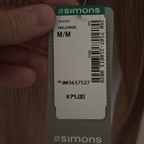 NWT Icone par Simons asymmetric ribbed sweater dress with cashmere size M - Picture 4 of 6